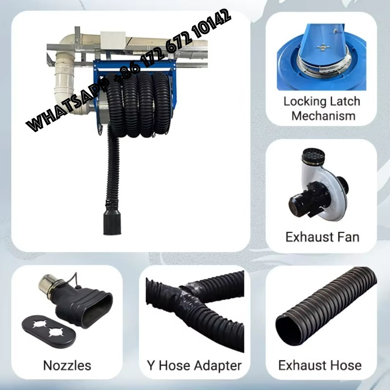 Best Tools For Workshop - BestsellerHandmatige intrekbare veeruitlaat-extractieslanghasmsysteem Werkplaats Voertuigreparatie