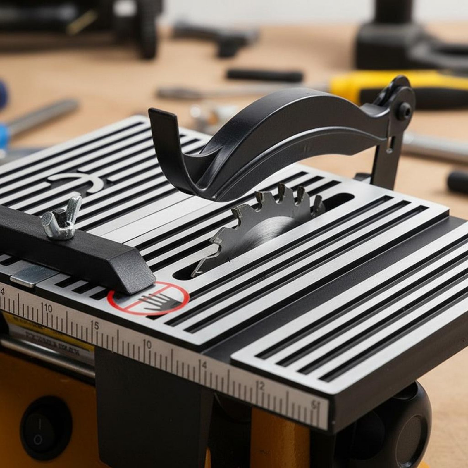Mini Workshop Tools - Mini-tafelzaag Draagbare miniatuur-bankzaag Snijmachine Geluidsarm elektrisch