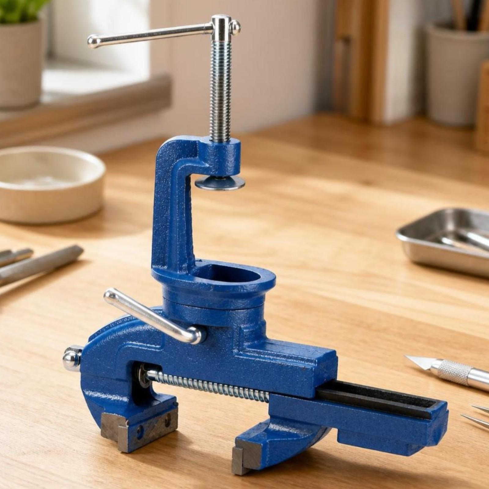 Bench Vise Swivel - Bankschroef met draaibare basis, gietijzeren bankschroef