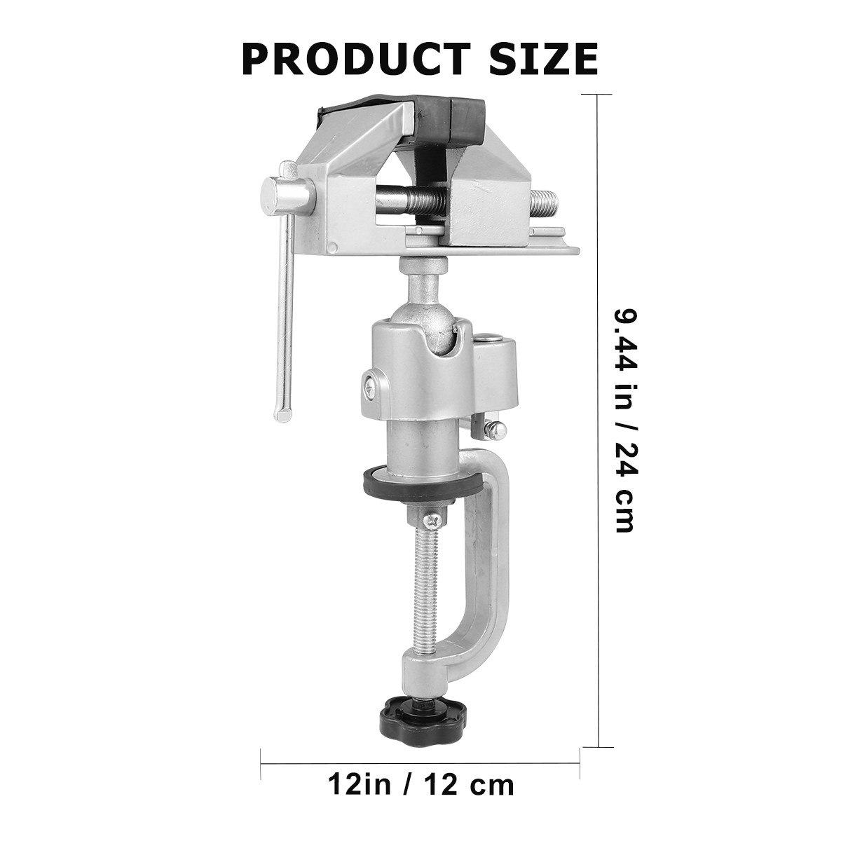 Draaibare tafelklem, roterende - Bench Vise Swivel recensie en prijs