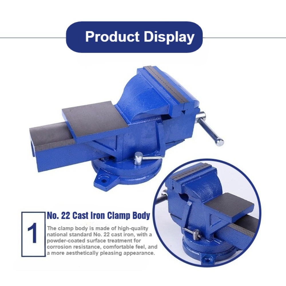 6-inch zware bankschroef, nieu - Bench Vise Swivel recensie en prijs