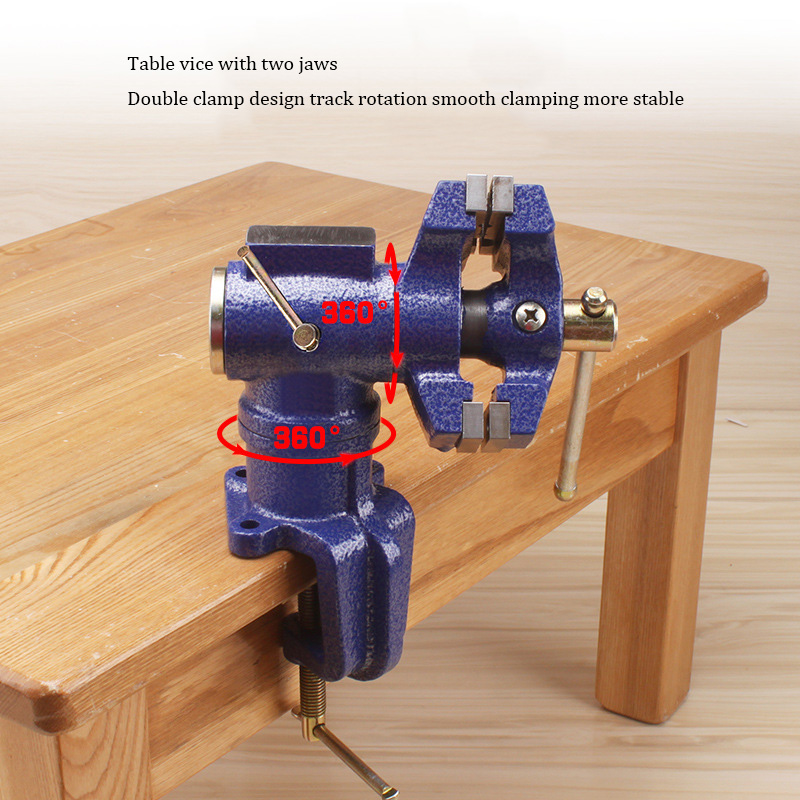 Dubbele Kaak Tafelbankschroef  - Bench Vise Swivel recensie en prijs