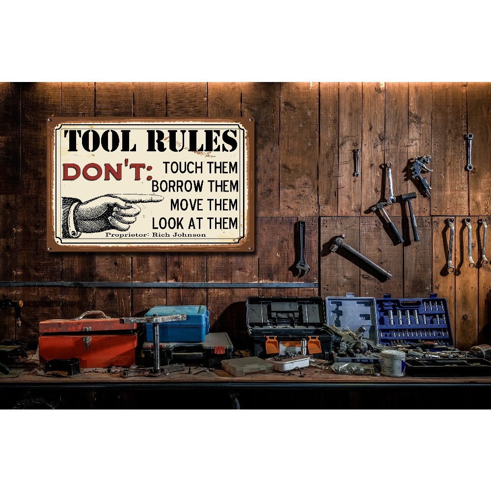 1 stuk aanpasbare metalen plaa - Workshop Tools With Name recensie en prijs