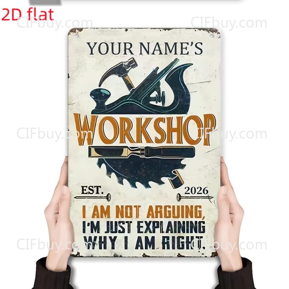 2D Platte Op Maat Gemaakte Naa - Workshop Tools With Name recensie en prijs
