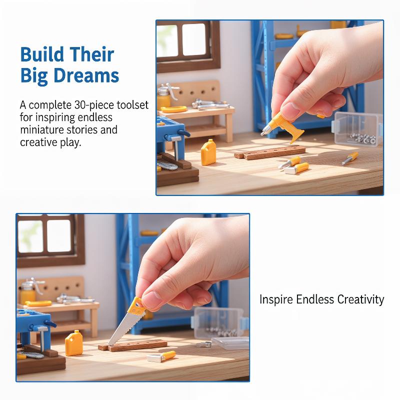 Poppenhuiswerkplaats Mini Gere - Mini Workshop Tools recensie en prijs